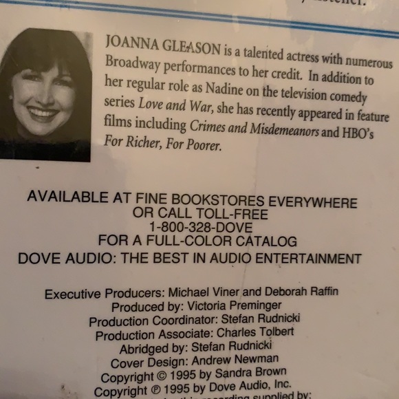 SANDRA BROWN THE WITNESS. NEW 9 CASSETTES. 80880 - Picture 6 of 12